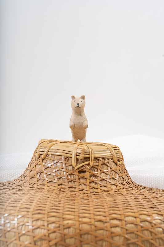 Small Wooden animals Standing Bear