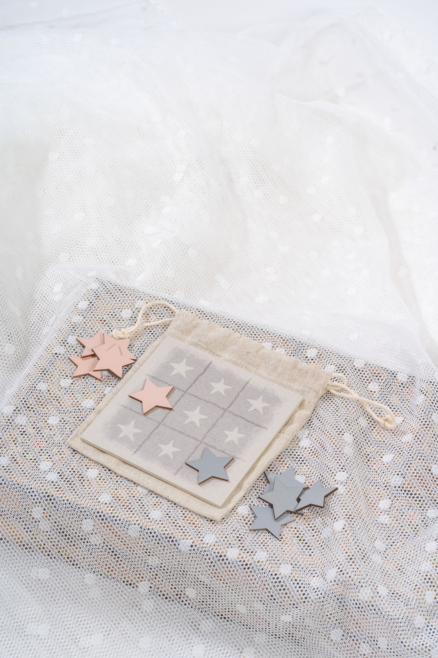 Handcrafted Noughts and Crosses Travel Game