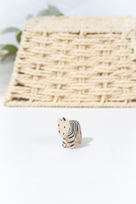 Small wooden animal Zebra