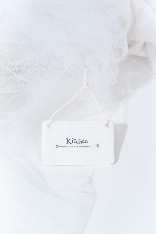 Porcelain Kitchen Sign