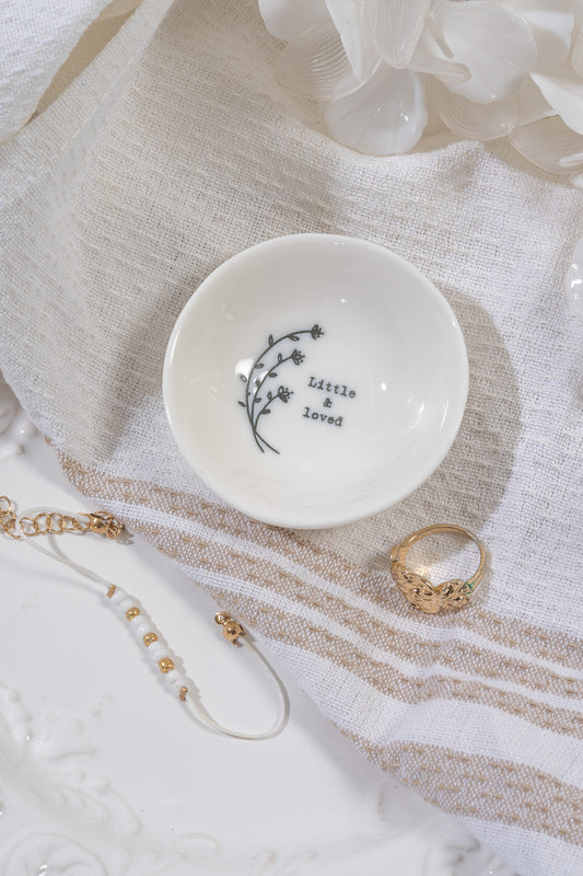 Little and Loved small jewellery trinket dish