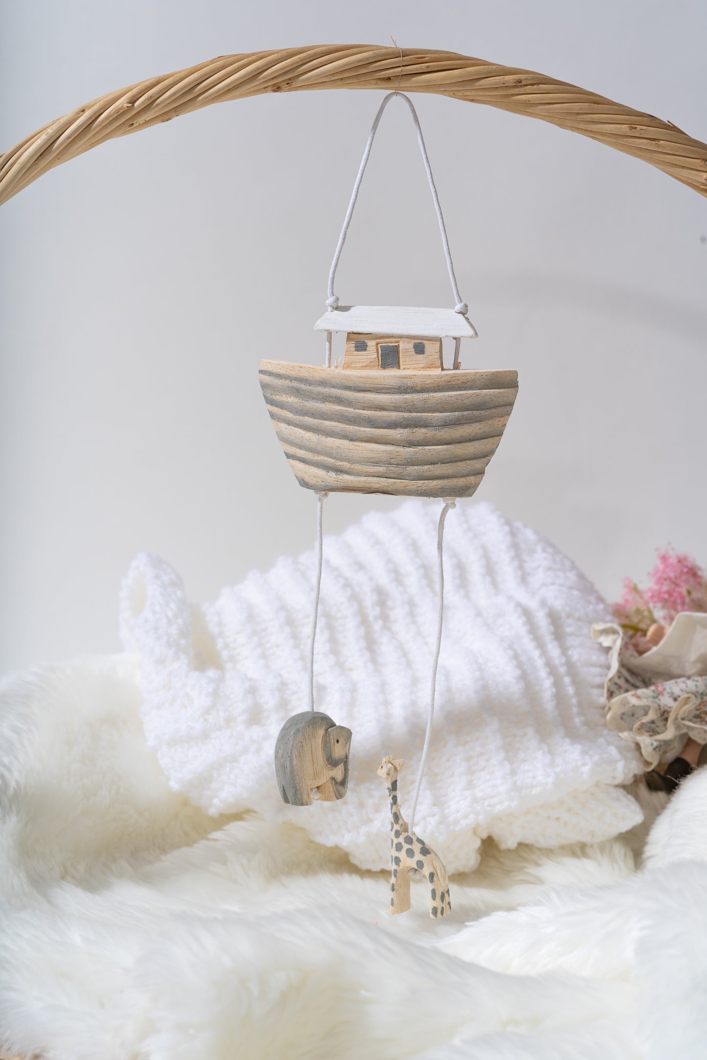 Noah's Ark Mobile wooden children's decor