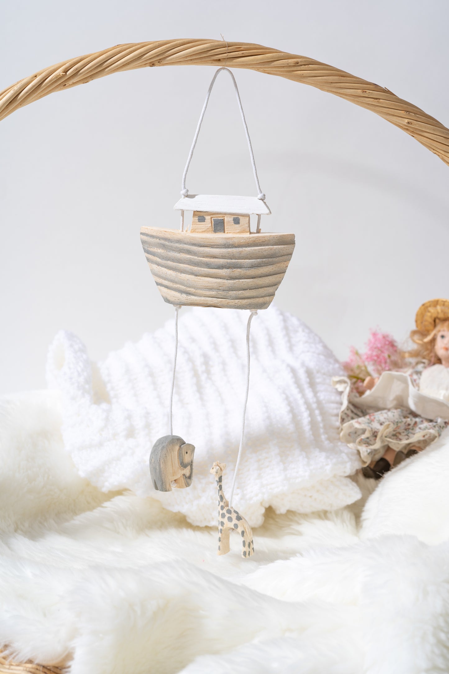 Noah's Ark Mobile wooden children's decor