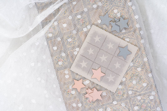 Handcrafted Noughts and Crosses Travel Game