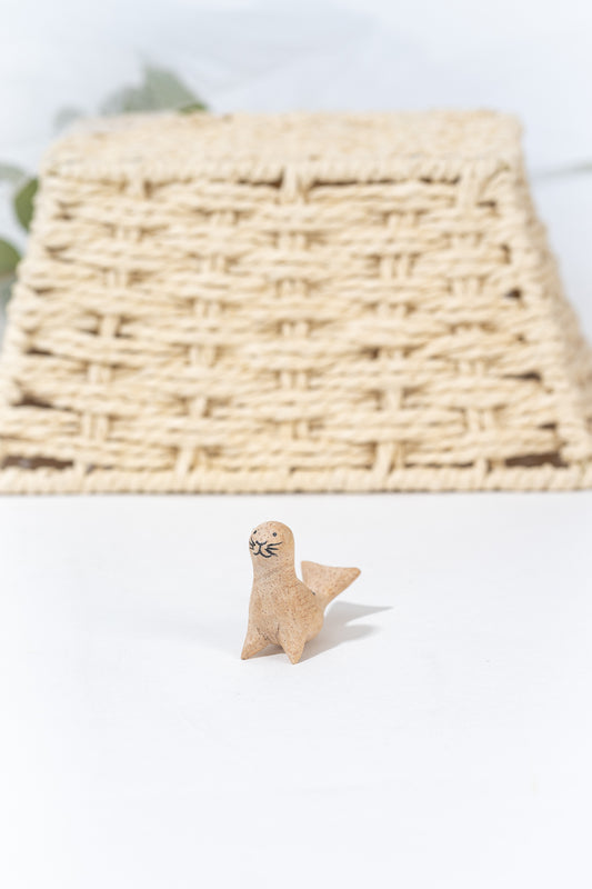 Small Wooden Animal Seal