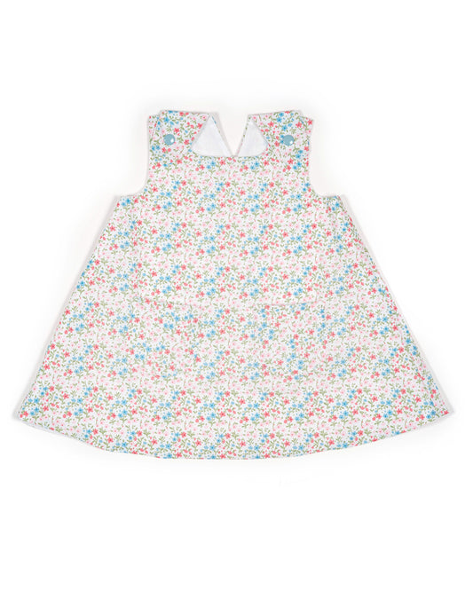 Ditsy Floral Cross Over Childrens Dress